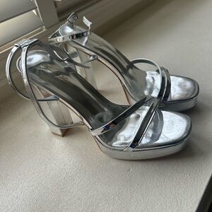 Elizabeth Lang Silver Heels